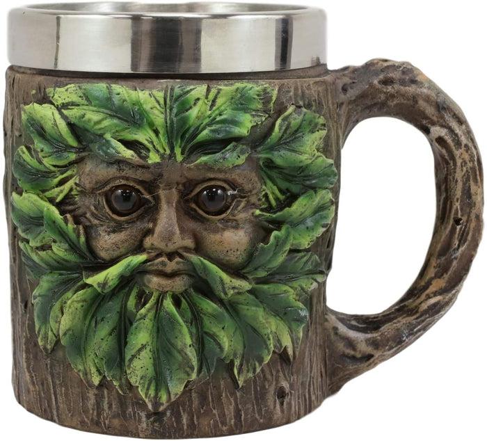 Ebros Gift Ebros Forest Chibi Greenman Drink Mug With Tree Bark Tankard Coffee Cup 16oz