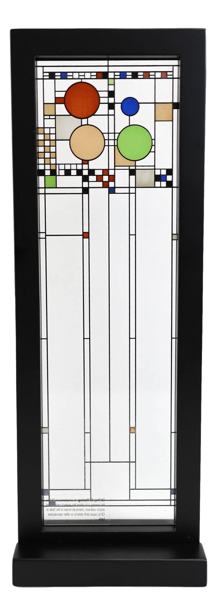Ebros Gift Ebros Frank Lloyd Wright Coonley Playhouse Right Panel Stained Glass Wood Framed