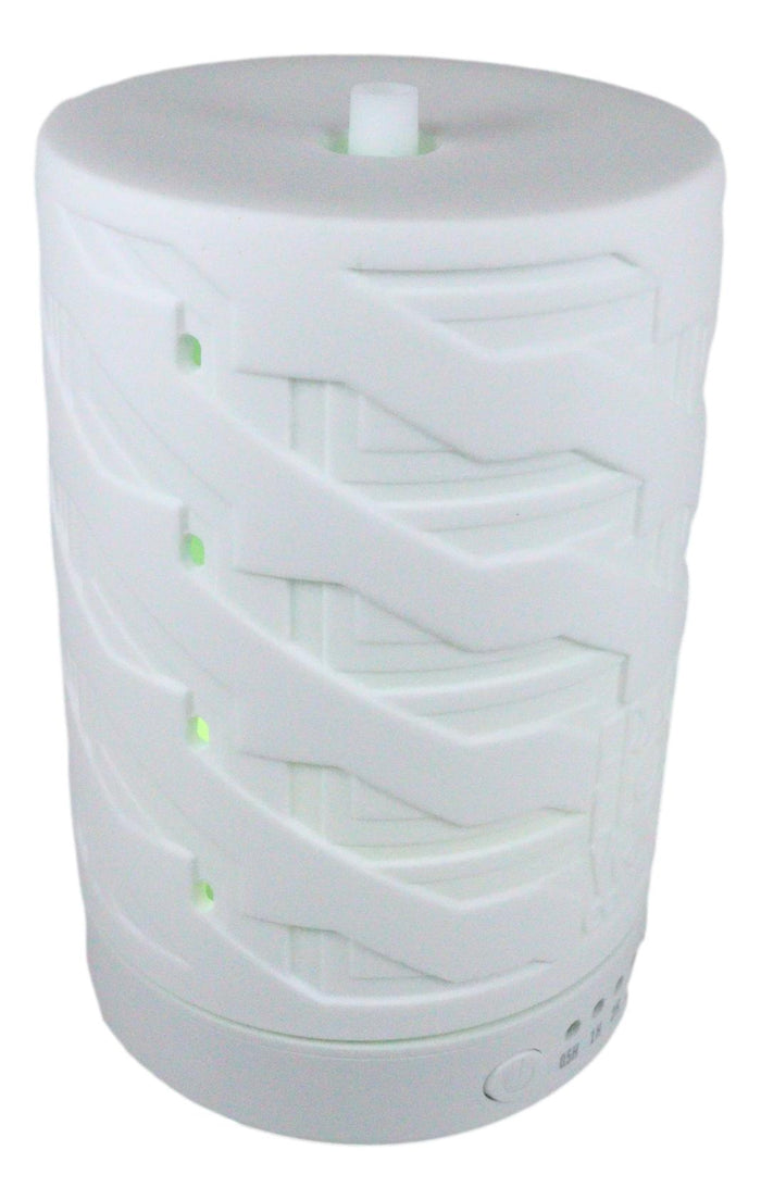 Ebros Gift Ebros Frank Lloyd Wright Imperial Hotel Porcelain Essential Oil Diffuser W/ LED Light