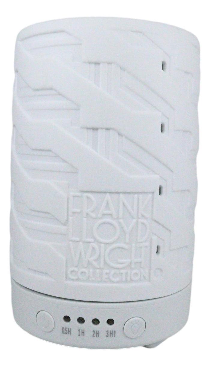 Ebros Gift Ebros Frank Lloyd Wright Imperial Hotel Porcelain Essential Oil Diffuser W/ LED Light