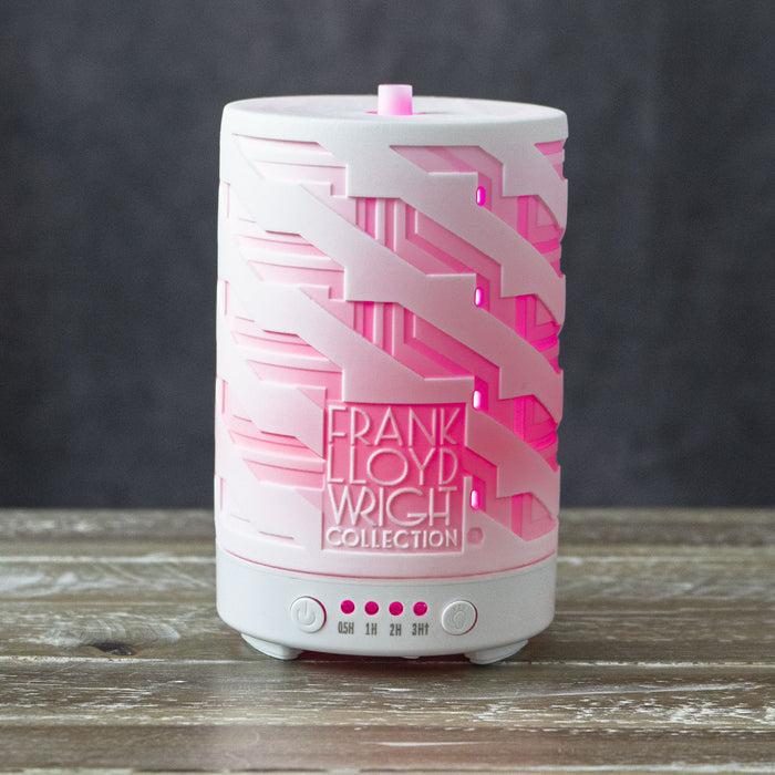 ebros gift Ebros Frank Lloyd Wright Imperial Hotel Porcelain Essential Oil Diffuser W/ LED Light