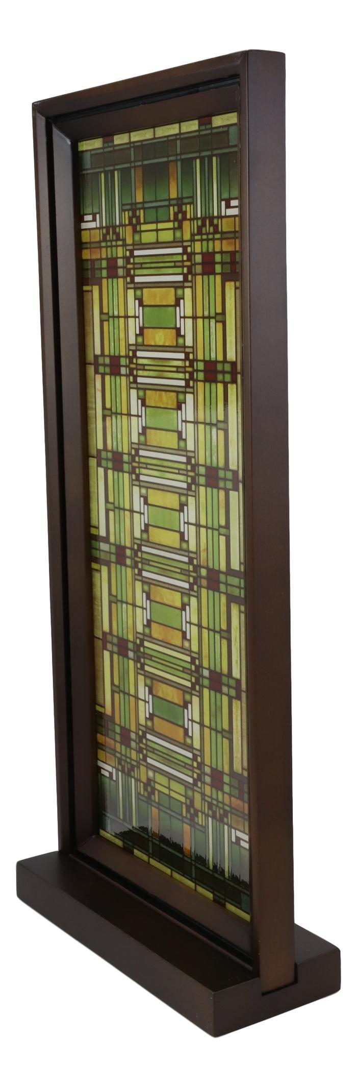 Ebros Gift Ebros Frank Lloyd Wright Oak Park Studio Sky Stained Glass Desktop Or Wall Plaque