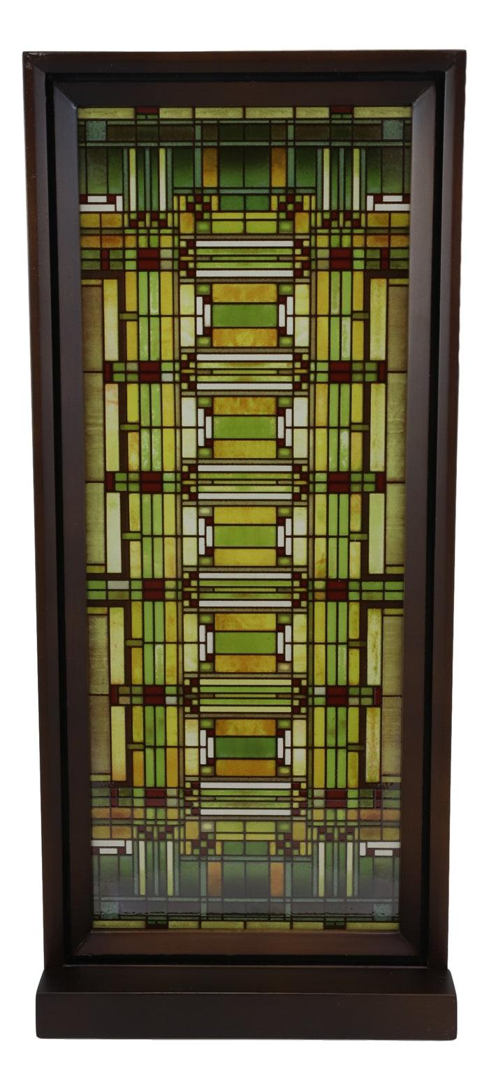 Ebros Gift Ebros Frank Lloyd Wright Oak Park Studio Sky Stained Glass Desktop Or Wall Plaque