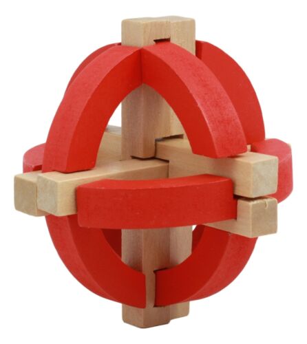 Ebros Gift Ebros Frank Lloyd Wright Sphere 3D Puzzle 3.75" Height Wooden Puzzles Brain Exercise Intelligence Logic Educational Toy