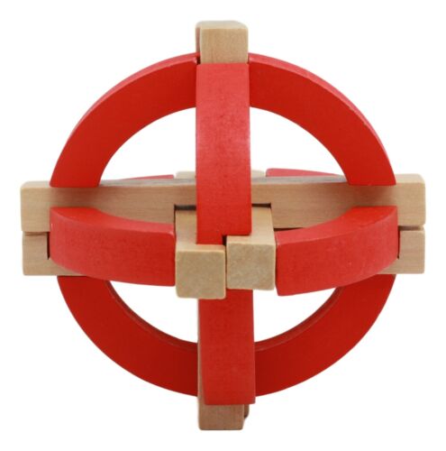Ebros Gift Ebros Frank Lloyd Wright Sphere 3D Puzzle 3.75" Height Wooden Puzzles Brain Exercise Intelligence Logic Educational Toy