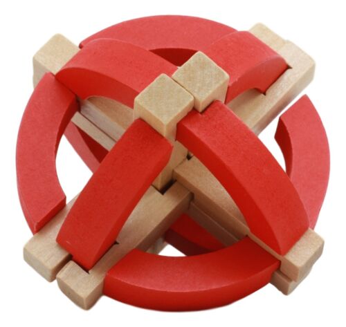 ebros gift Ebros Frank Lloyd Wright Sphere 3D Puzzle 3.75" Height Wooden Puzzles Brain Exercise Intelligence Logic Educational Toy