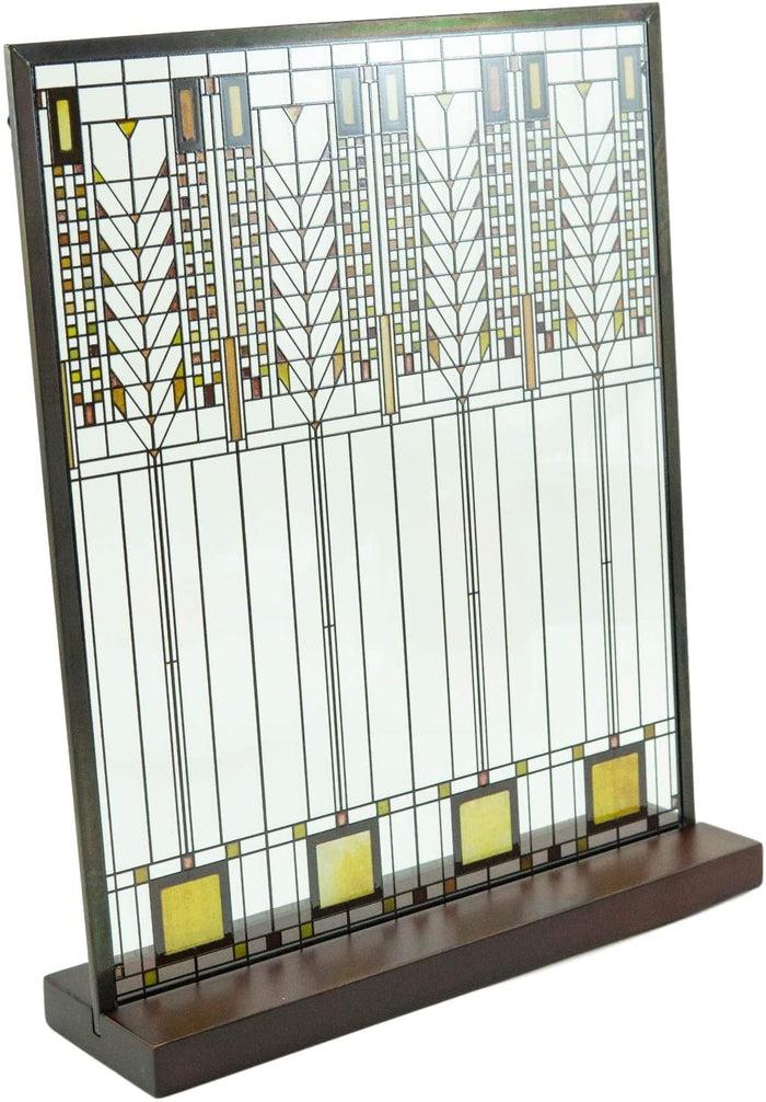 Ebros Gift Ebros Frank Lloyd Wright Tree Of Life Stained Glass 11.5" X 9.5" Desktop Plaque