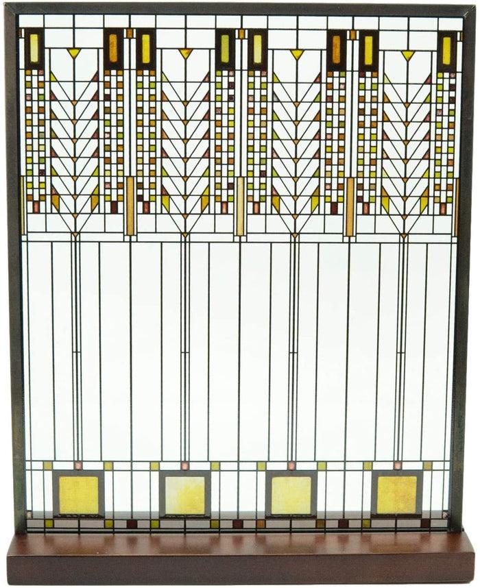 ebros gift Ebros Frank Lloyd Wright Tree of Life Stained Glass 11.5" x 9.5" Desktop Plaque