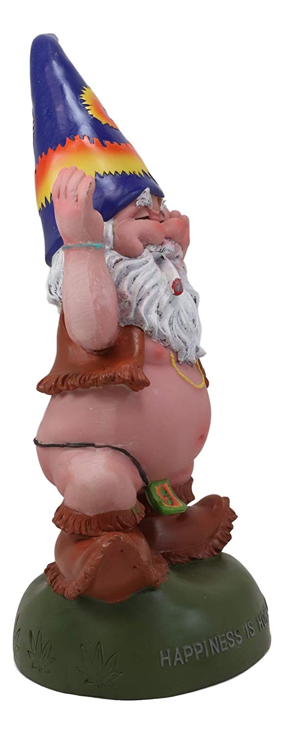 Ebros Gift Ebros Free Spirited Hippie Garden Old Mr Gnome Statue Happiness Is Home Grown