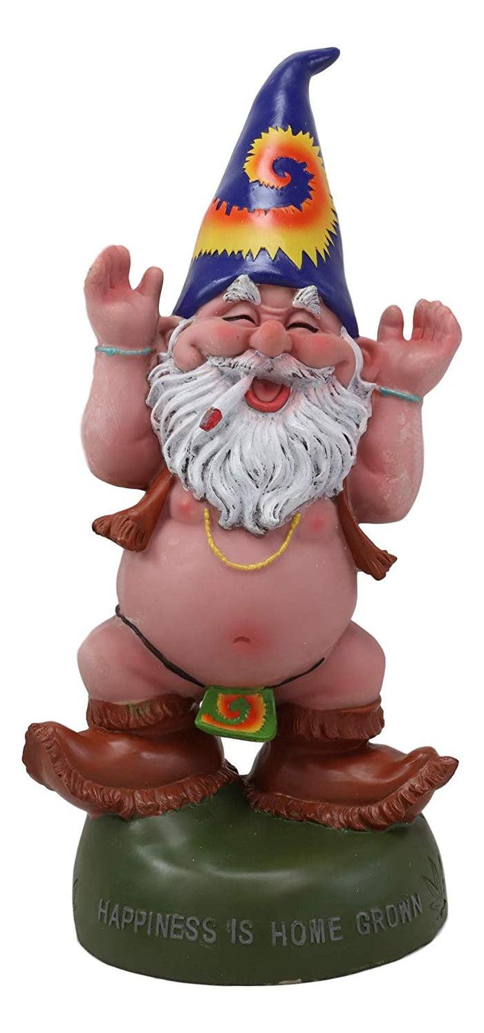 Ebros Gift Ebros Free Spirited Hippie Garden Old Mr Gnome Statue Happiness Is Home Grown