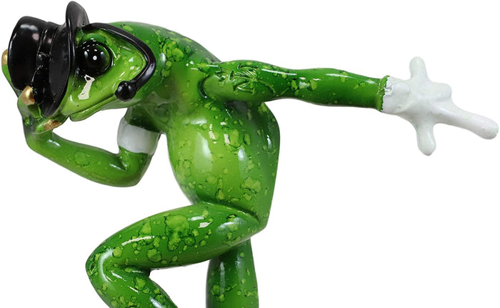 Ebros Gift Ebros Froggie Jean Moonwalk Toad Statue Famous Michael Personification 7.25"H