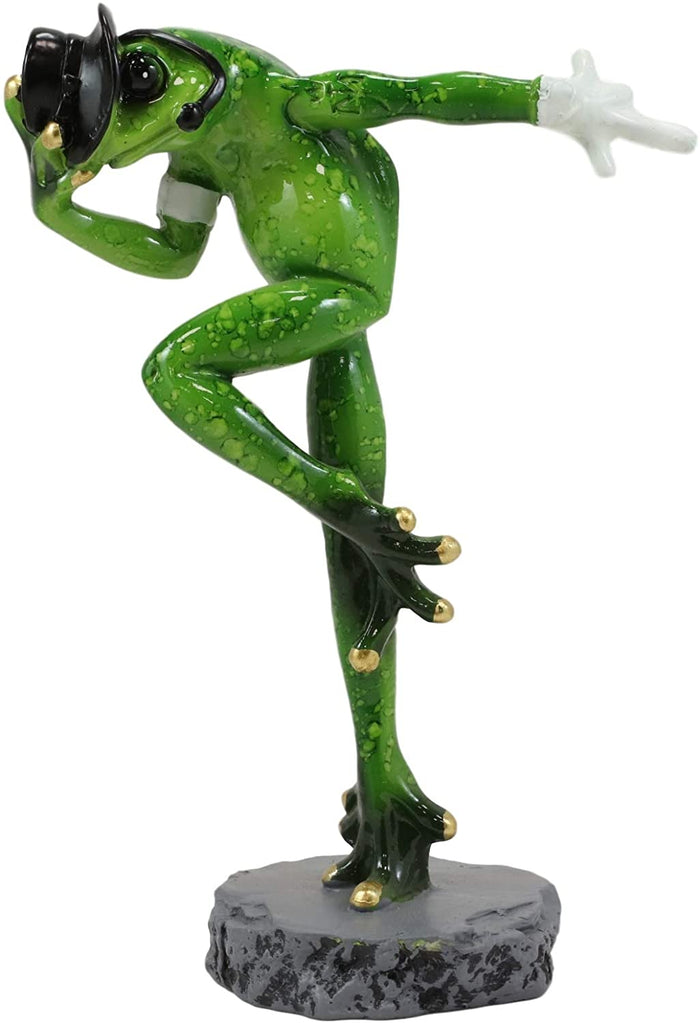 Ebros Gift Ebros Froggie Jean Moonwalk Toad Statue Famous Michael Personification 7.25"H