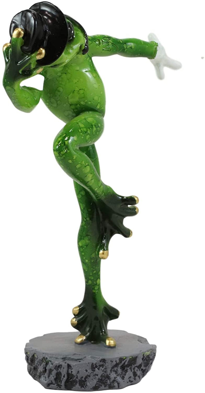 Ebros Gift Ebros Froggie Jean Moonwalk Toad Statue Famous Michael Personification 7.25"H