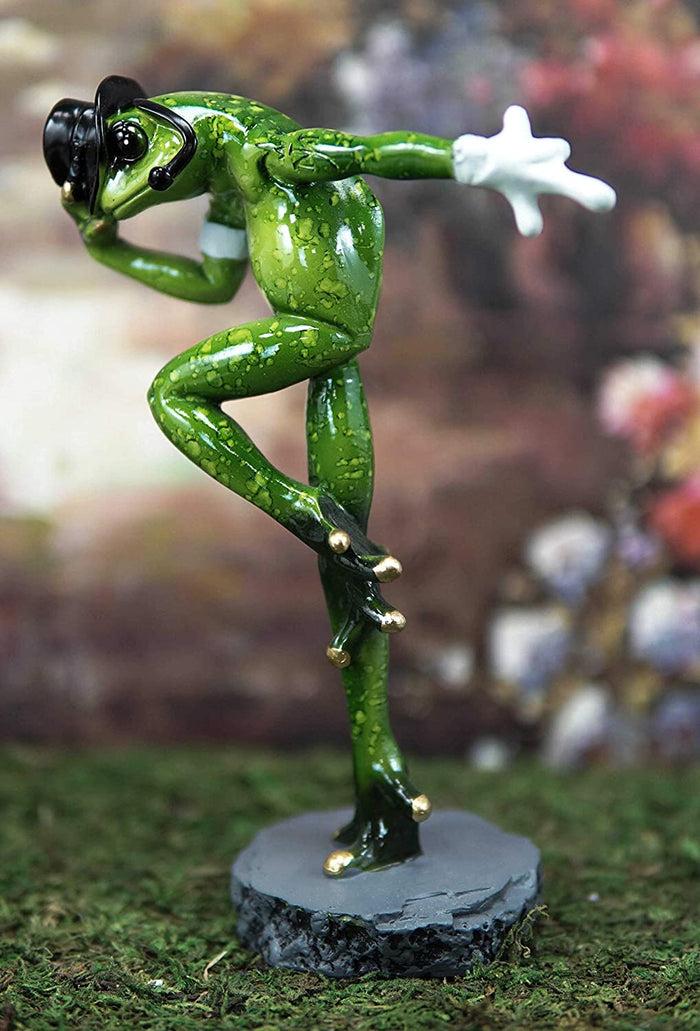 ebros gift Ebros Froggie Jean Moonwalk Toad Statue Famous Michael Personification 7.25"H