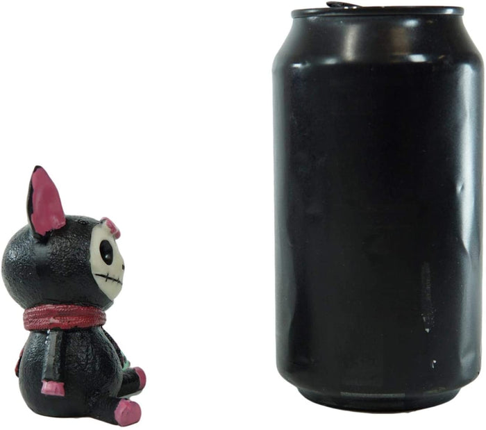 Ebros Gift Ebros Furry Bones Black Porky Pig Bacon Skeleton With Sidekick Piggy Figurine