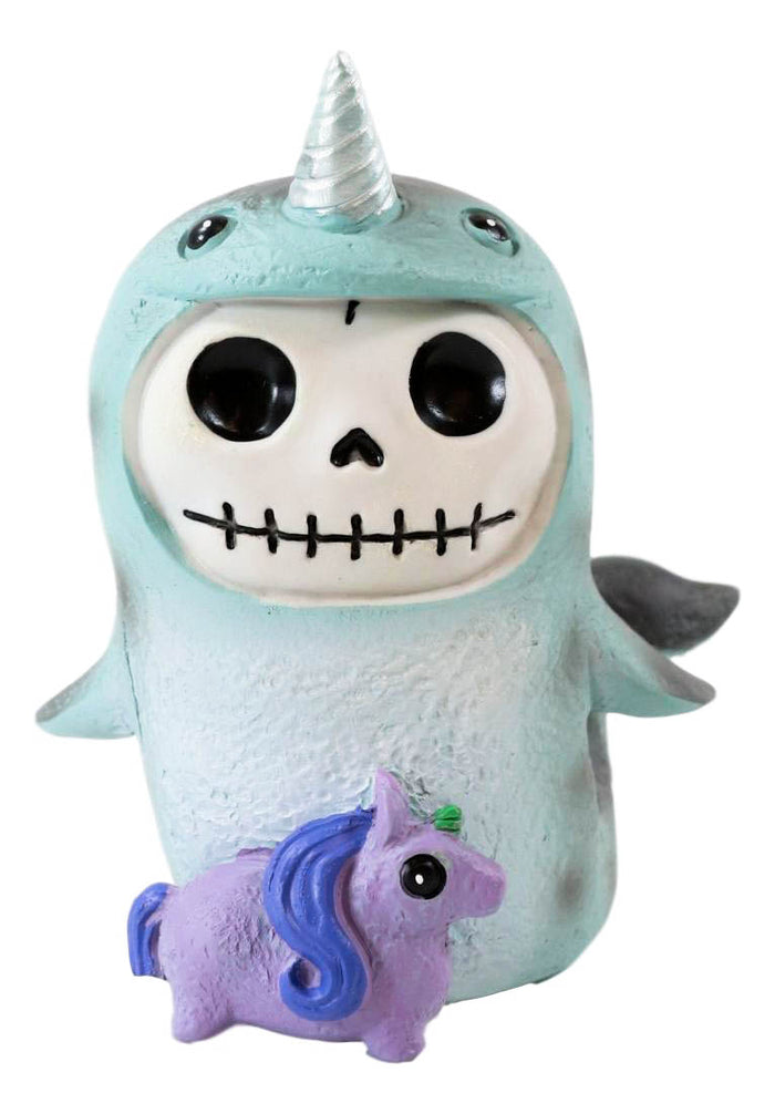Ebros Gift Ebros Furry Bones Blue Whale Cetacea Costume Skeleton Monster Collectible Figurine 3"H