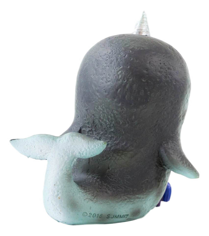 Ebros Gift Ebros Furry Bones Blue Whale Cetacea Costume Skeleton Monster Collectible Figurine 3"H