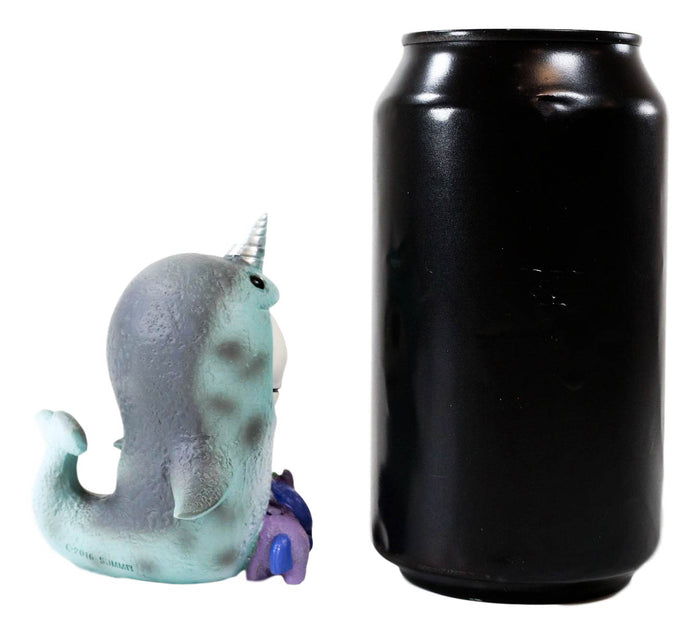 Ebros Gift Ebros Furry Bones Blue Whale Cetacea Costume Skeleton Monster Collectible Figurine 3"H