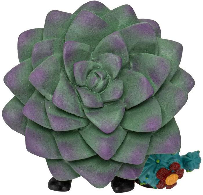 Ebros Gift Ebros Furry Bones Echy The Succulent Plant Pot With Cactus Skeleton Figurine