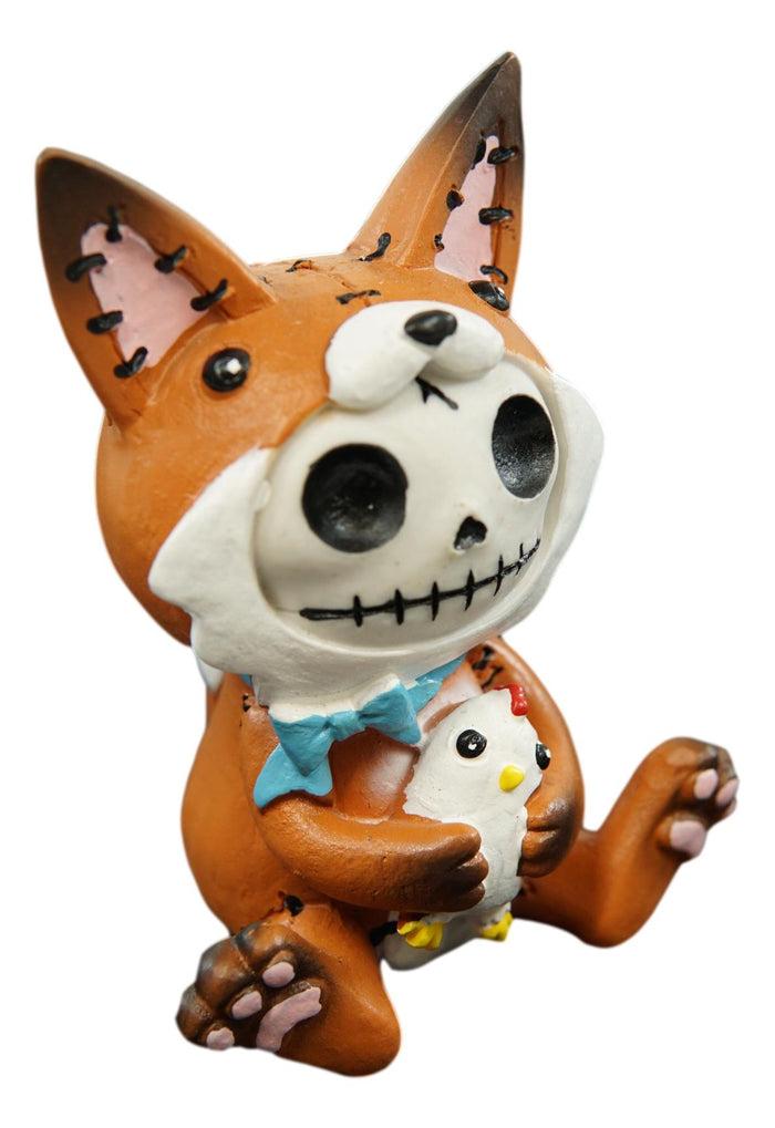 Ebros Gift Ebros Furry Bones Fen Fen The Fox Skeleton Statue Furrybones Vulpes With Chicken Doll