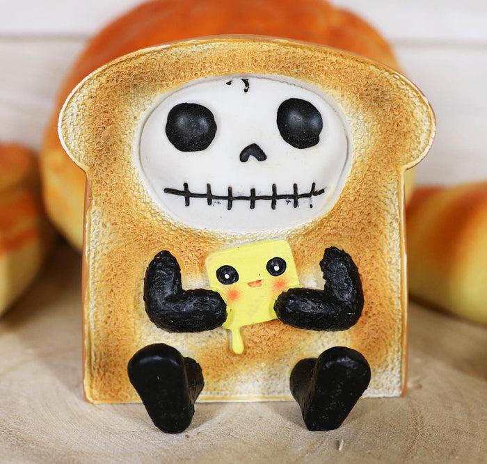 ebros gift Ebros Furry Bones French Toast Bread Swiss Cheese Breakfast Skeleton Figurine