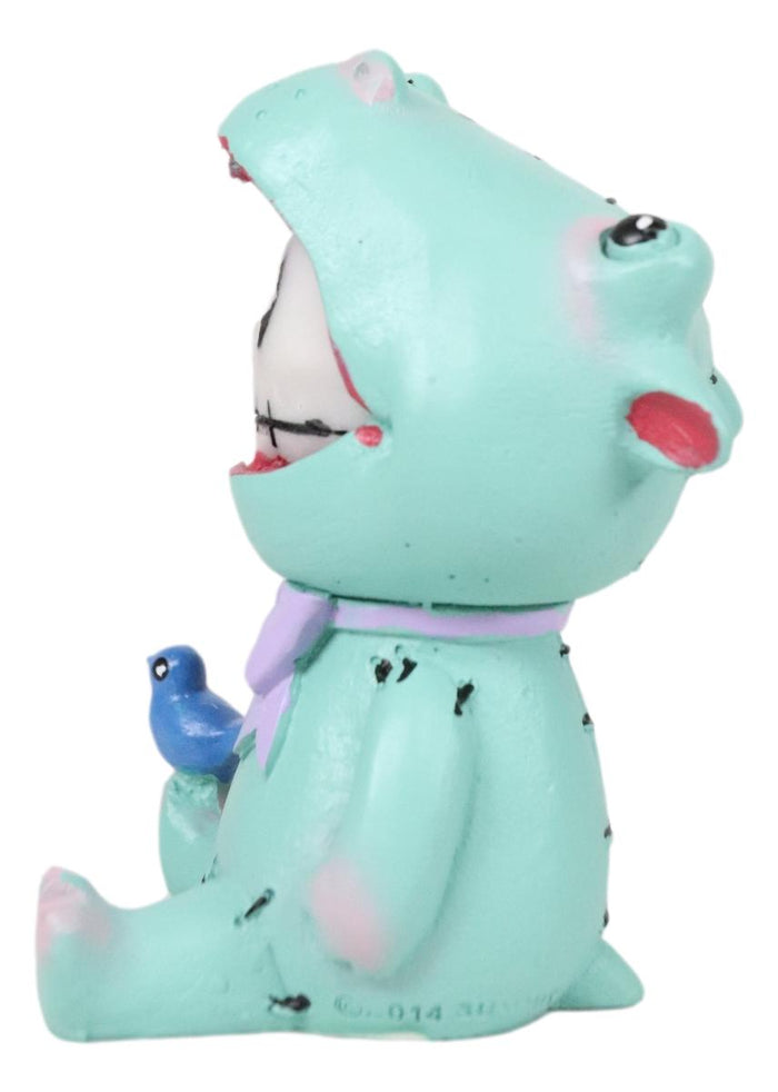 Ebros Gift Ebros Furry Bones Hippolito Pachy Hippo Hippopotamus Skeleton W/ Bird Figurine
