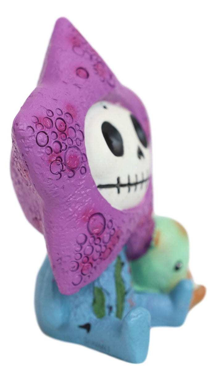 Ebros Gift Ebros Furry Bones Hoshi The Star Fish Skeleton Collectible Figurine 3.25"H