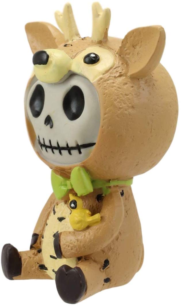 Ebros Gift Ebros Furry Bones John The Reindeer Skeleton Figurine 2.75"H Christmas Furrybone
