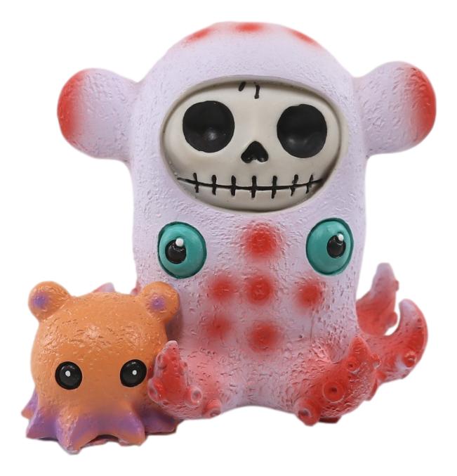 Ebros Gift Ebros Furry Bones Pink Giant Squid Skeleton Nautical Cephalopod Furrybones