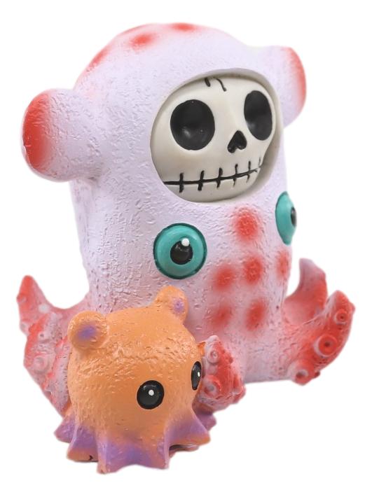 Ebros Gift Ebros Furry Bones Pink Giant Squid Skeleton Nautical Cephalopod Furrybones