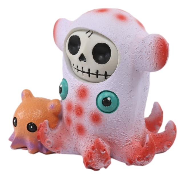 Ebros Gift Ebros Furry Bones Pink Giant Squid Skeleton Nautical Cephalopod Furrybones