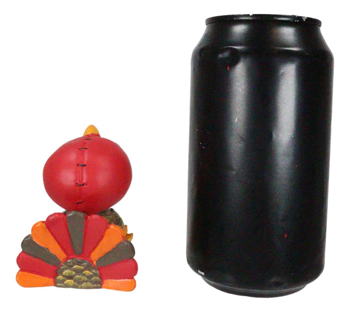 Ebros Gift Ebros Furry Bones Pumpkin The Thanksgiving Turkey Gobbler Skeleton Figurine