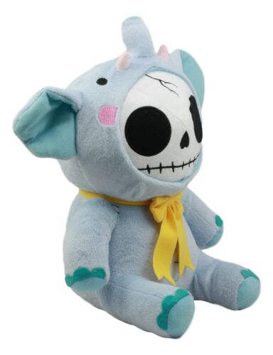 Ebros Gift Ebros Furry Bones Skeleton Elefun The Elephant With Yellow Bow Tie Plush Toy
