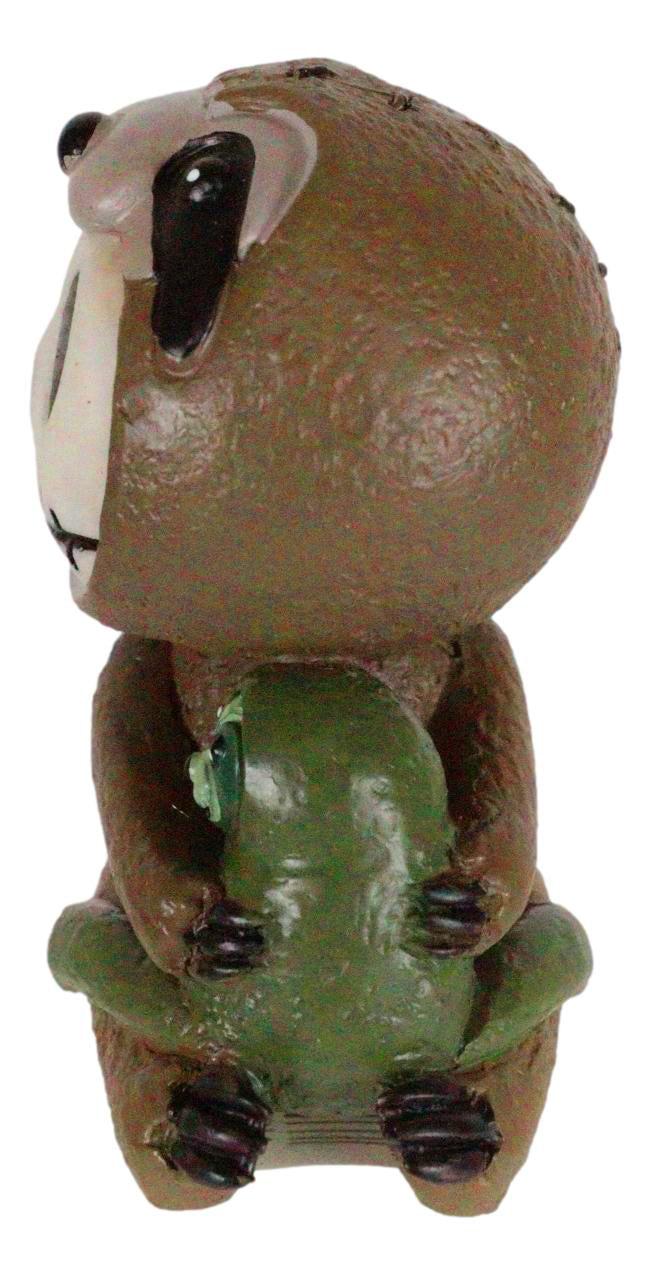 Ebros Gift Ebros Furry Bones Three Toed Sloth Brady Voodoo Skeleton Figurine 2.5"H