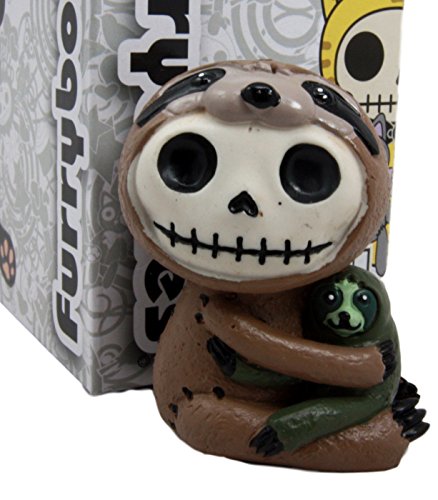 ebros gift Ebros Furry Bones Three Toed Sloth Brady Voodoo Skeleton Figurine 2.5"H