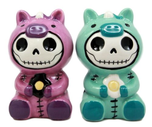 Ebros Gift Ebros Furry Bones Unicorn Salt And Pepper Shakers Ceramic Set Voodoo Unie