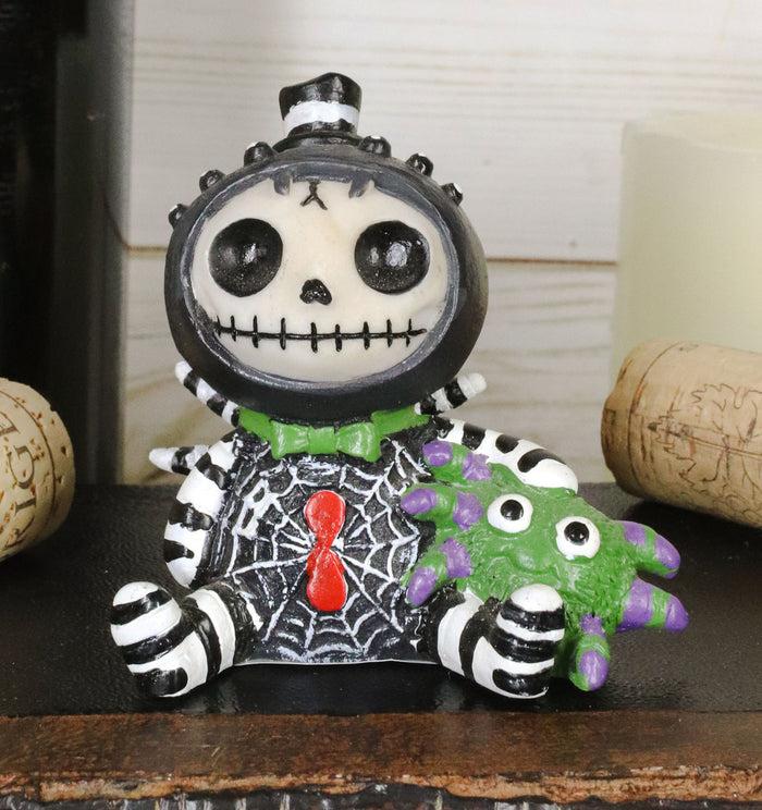ebros gift Ebros Furrybones Black Itsy Bitsy Webster Spider Skeleton Figurine Small Furry Bones