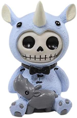 Ebros Gift Ebros Furrybones Buster Figurine In Rhinoceros Costume 3" Tall Collectible