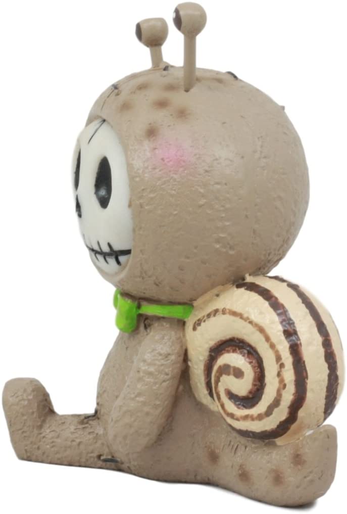 Ebros Gift Ebros Furrybones Den Den Figurine Sunflower Hooded Skeleton Snail Collectible