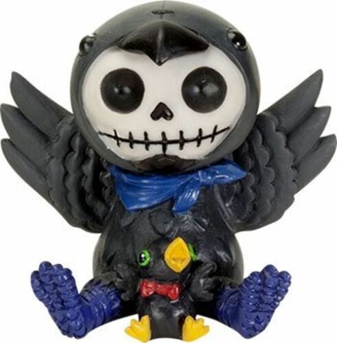 ebros gift Ebros Furrybones Leopold The Raven Hooded Skeleton Monster Collectible Sculpture