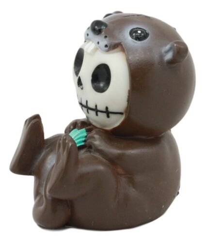 Ebros Gift Ebros Furrybones Otto The Sea Otter Figurine Furry Bones Otter Hooded Skeleton Monster