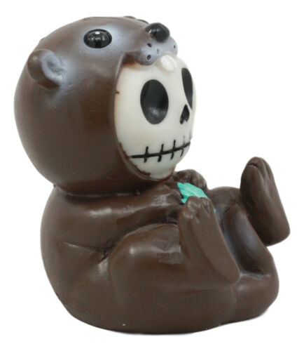 Ebros Gift Ebros Furrybones Otto The Sea Otter Figurine Furry Bones Otter Hooded Skeleton Monster