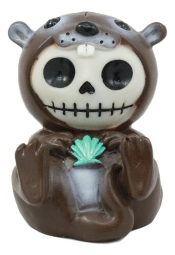 ebros gift Ebros Furrybones Otto The Sea Otter Figurine Furry Bones Otter Hooded Skeleton Monster