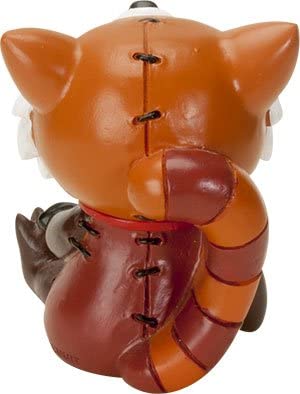 Ebros Gift Ebros Furrybones Reddington The Red Panda Hooded Skeleton Monster Collectible