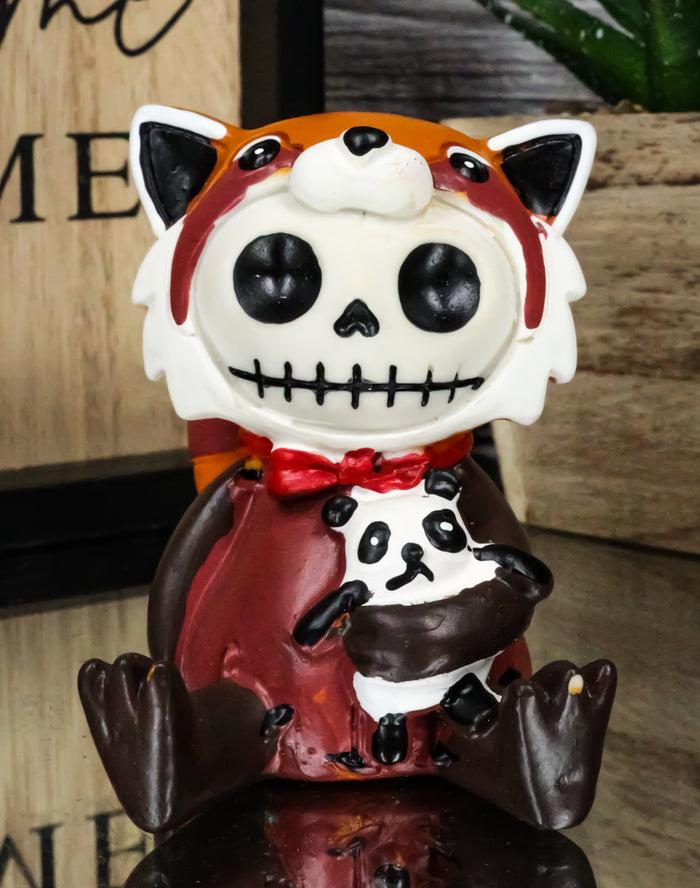 ebros gift Ebros Furrybones Reddington The Red Panda Hooded Skeleton Monster Collectible
