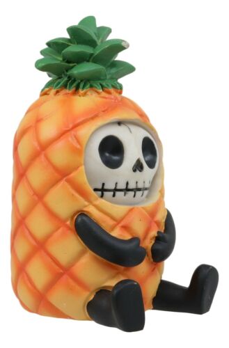 Ebros Gift Ebros Furrybones Skeleton Fruity Pina Tropical Pineapple Figurine 3.25"H