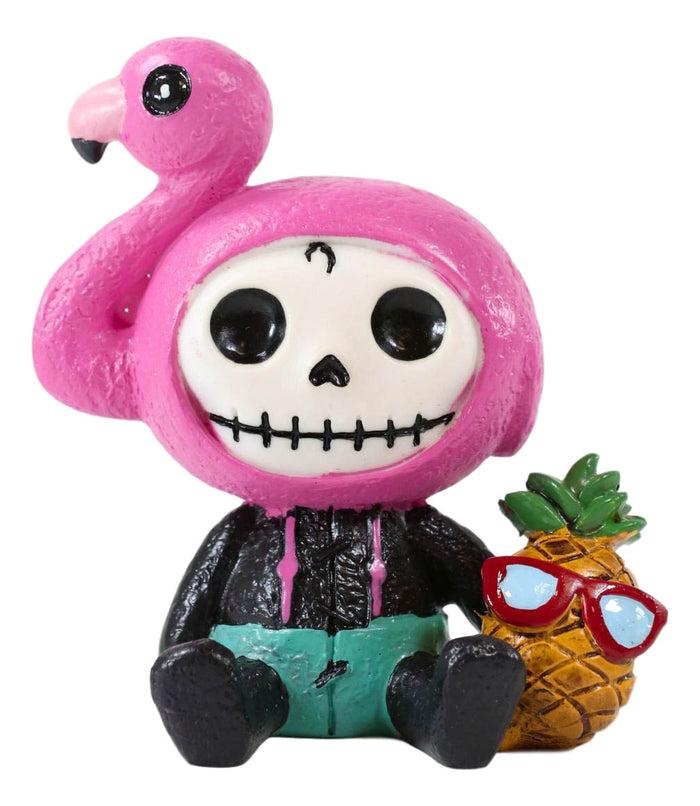 Ebros Gift Ebros Furrybones Tropical Pineapple Pink Flamingo Diva Star Figurine Small 3.25"