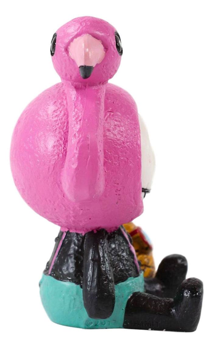 Ebros Gift Ebros Furrybones Tropical Pineapple Pink Flamingo Diva Star Figurine Small 3.25"