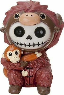 Ebros Gift Ebros Furrybones Utan The Orangutan Hooded Skeleton Monster Collectible Sculptur