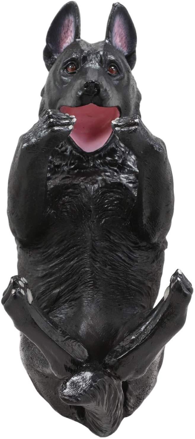 Ebros Gift Ebros German Shepherd Dog Wine Bottle Holder Kitchen Decor (Black)